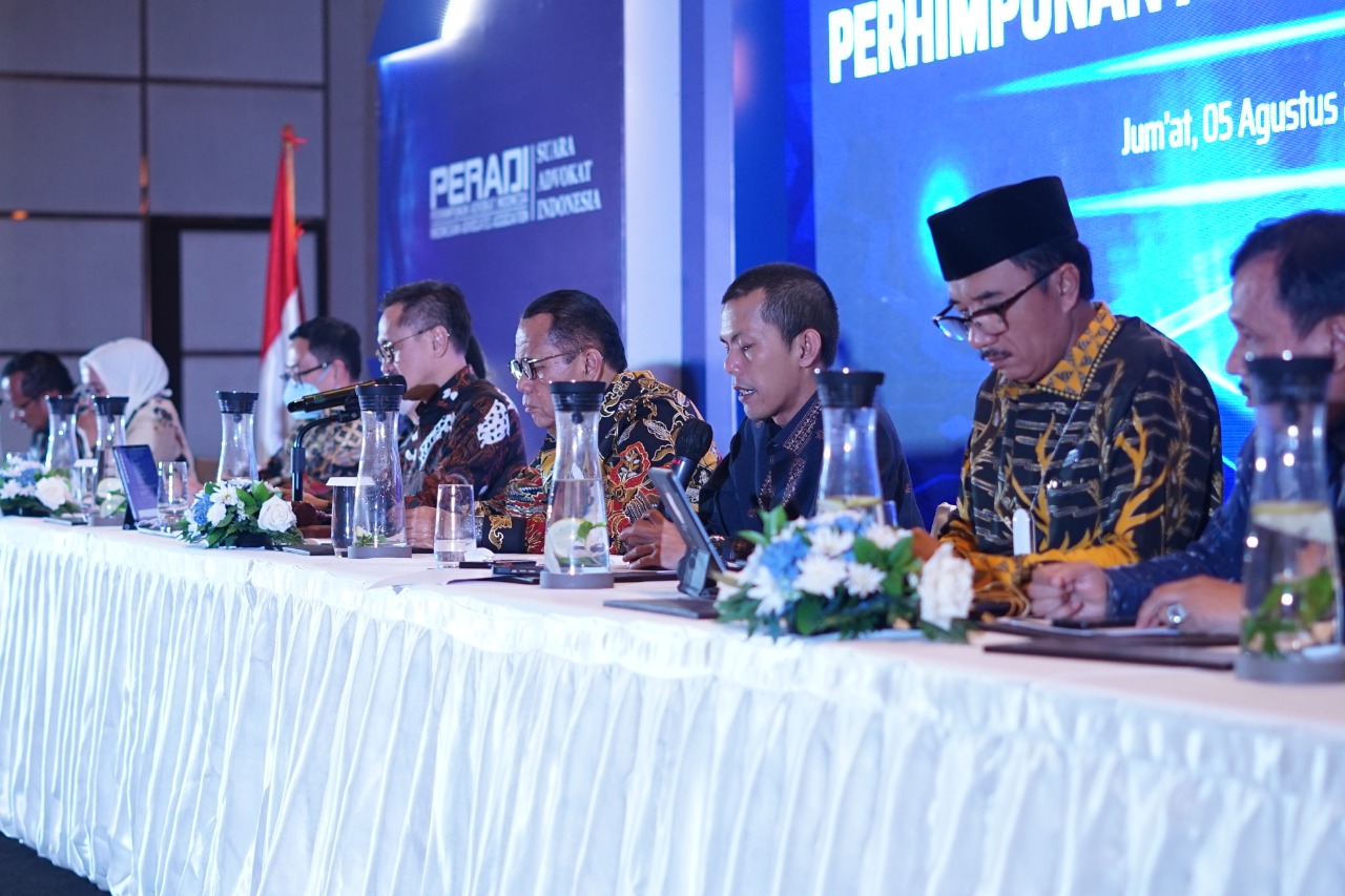 Rapat Dewan Pimpinan Nasional PERADI SAI 2022, (diHotel Fairmont) Jakarta, tanggal 05 Agustus 2022