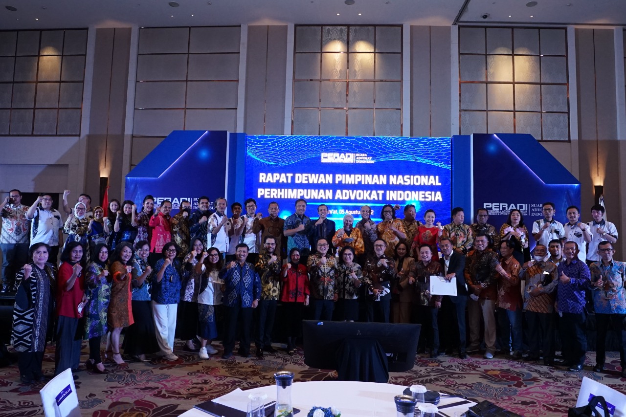 Rapat Dewan Pimpinan Nasional PERADI SAI 2022, (diHotel Fairmont) Jakarta, tanggal 05 Agustus 2022