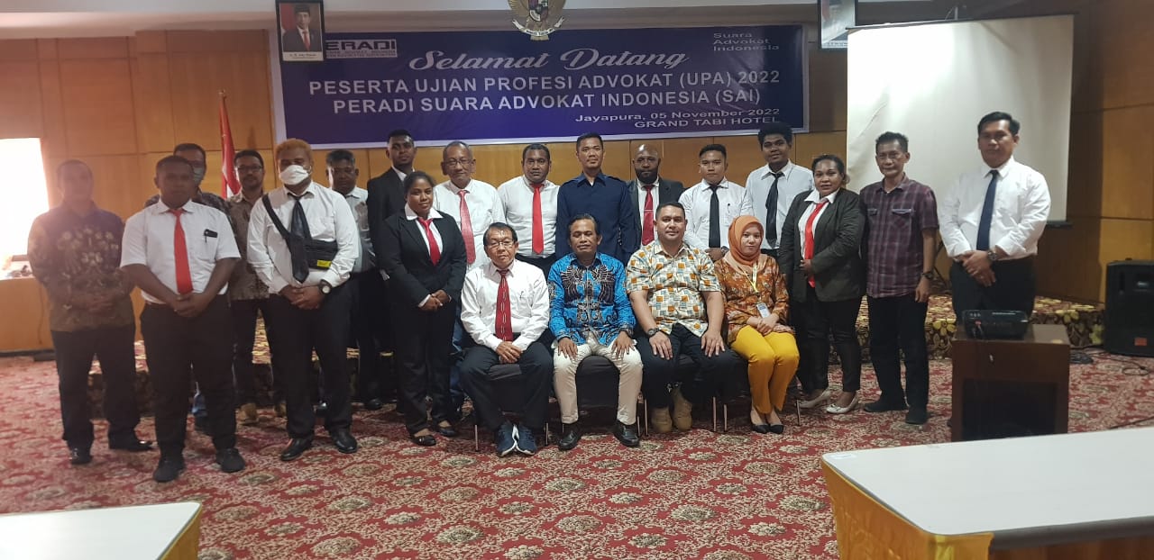 DPC Jayapura (persiapan) mengadakan Ujian Profesi Advokat (UPA) di Grand Tabi Hotel - 05 November 2022