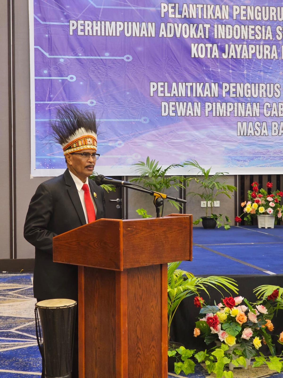 Pelatikan pengurus DPC PERADI SAI Kota Jayapura, masa bakti 2023-2027 dan Pelantikan pengurus Pusat Bantuan Hukum (PBH) DPC PERADI SAI Kota Jayapura, masa bakti 2023-2028, pada tanggal, 08 Agustus 2023 di Hotel Aston & Convention, Jayapura