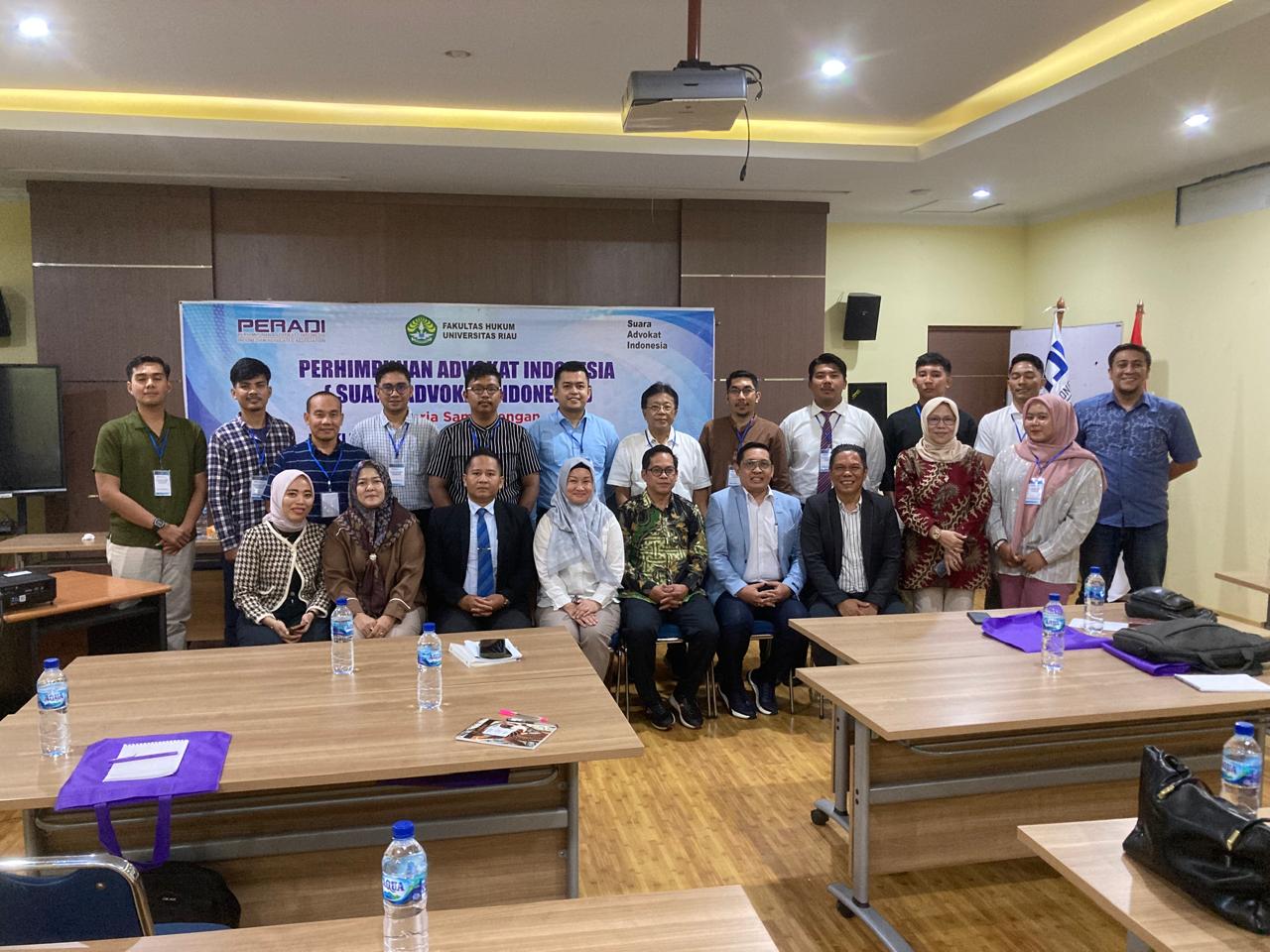 DPC PERADI SAI Pekanbaru bekerjasama dengan Fakultas Hukum Universitas Riau dalam menyelenggarakan Pendidikan Khusus Profesi Advokat (PKPA), di Universitas Riau pada 27 Juli 2024