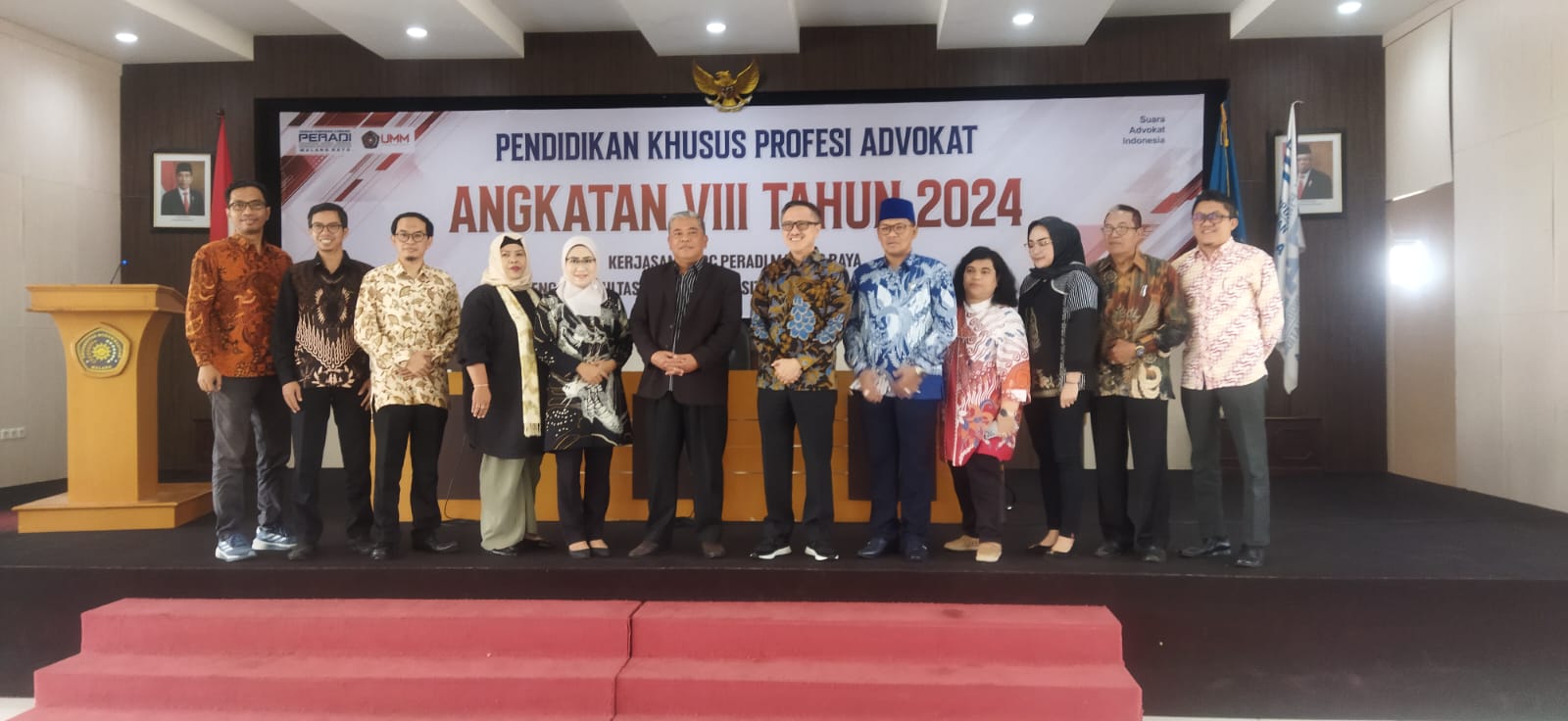 kerjasama DPC Peradi SAI Malang Raya dengan Fakultas Hukum Universitas Muhammadiyah Malang dalam membuka PKPA angkatan VIII tahun 2024, pada 07 September 2024